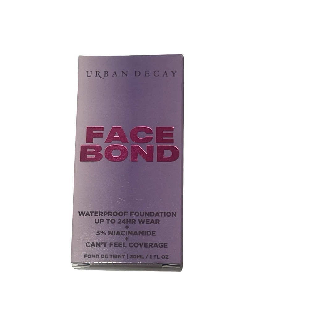URBAN DECAY FACE BOND WATERPROOF FOUNDATION UP TO 24HR 34 DEEP Cool 1 OZ